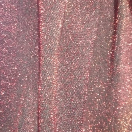 Lurex fabric, red