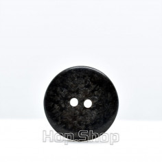 Chocolate glossy plastic button with a moon pattern 2