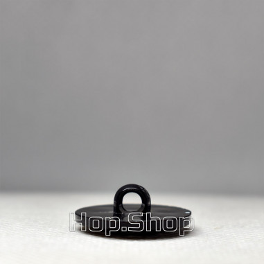 Black shank button with a silver pattern, 36 Ln | Hop.Shop