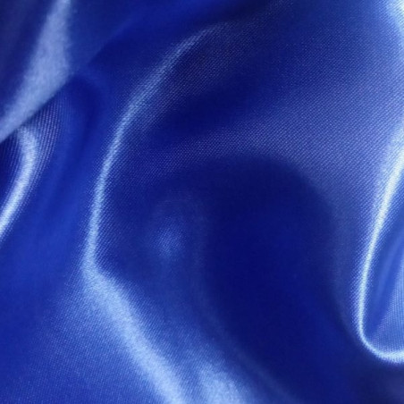 Satin fabric, blue