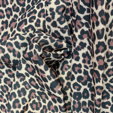 Biflex fabric, leopard