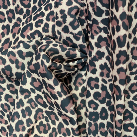 Biflex fabric, leopard