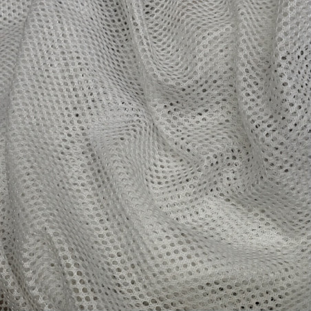 Sports mesh fabric, white